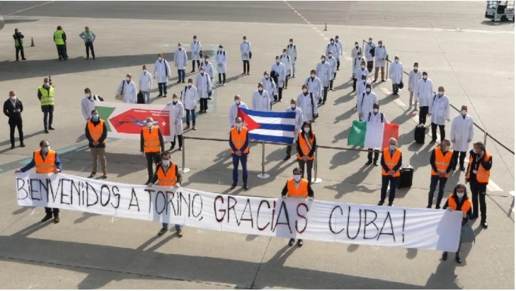 (FOTO 1) Articolo - Alle O.G.R. di Torino arrivano in aiuto gli infermieri e i medici di Cuba